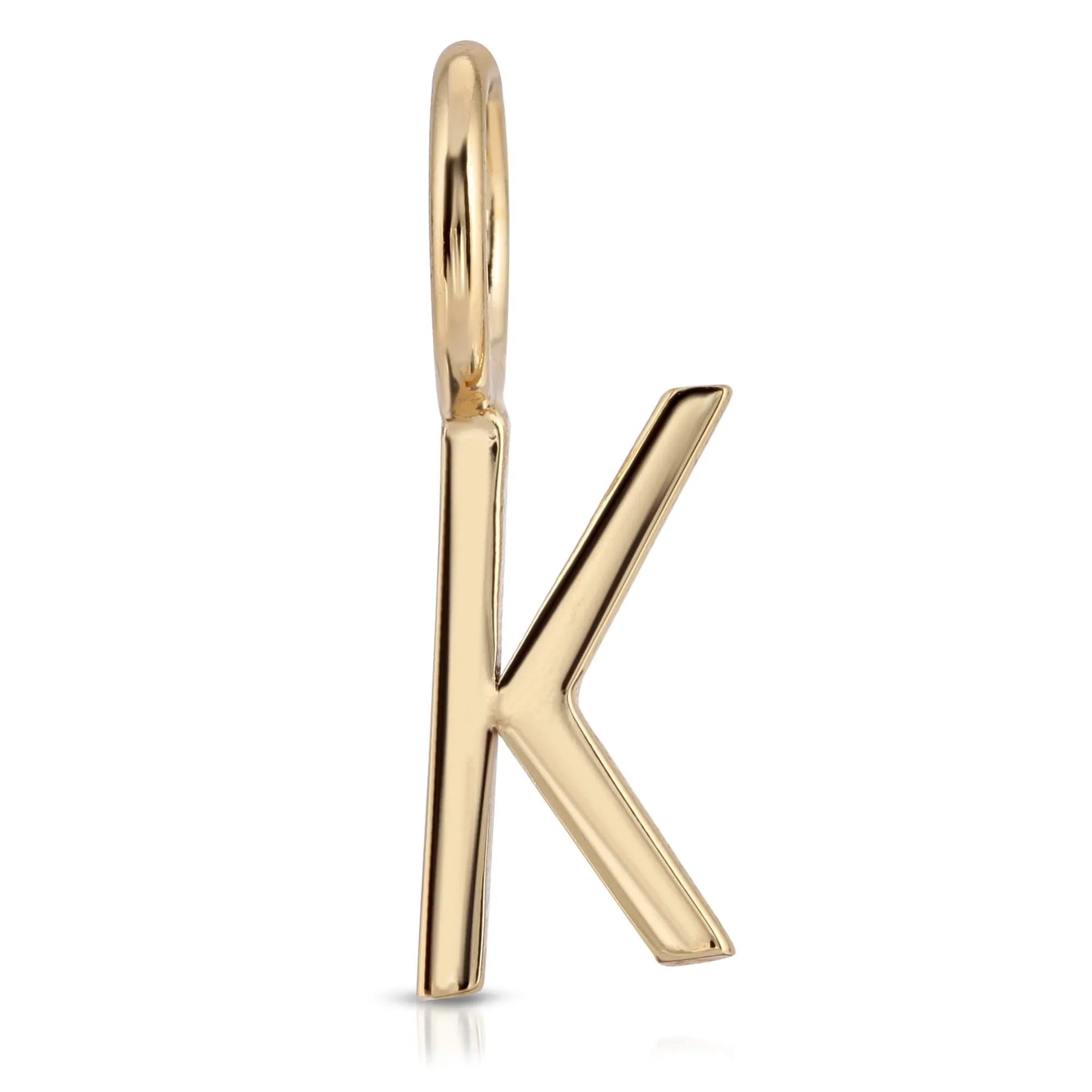 Gold letter K pendant from Essential Letters product collection for style and elegance