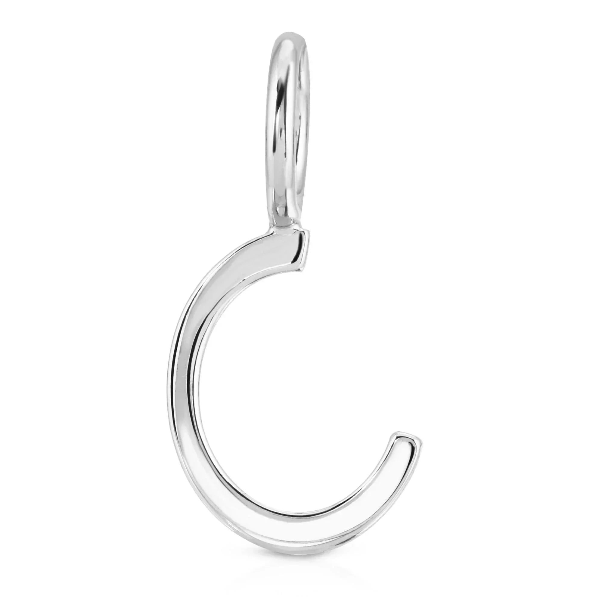 Silver letter C pendant from Silver Essential Letters on a stylish chain