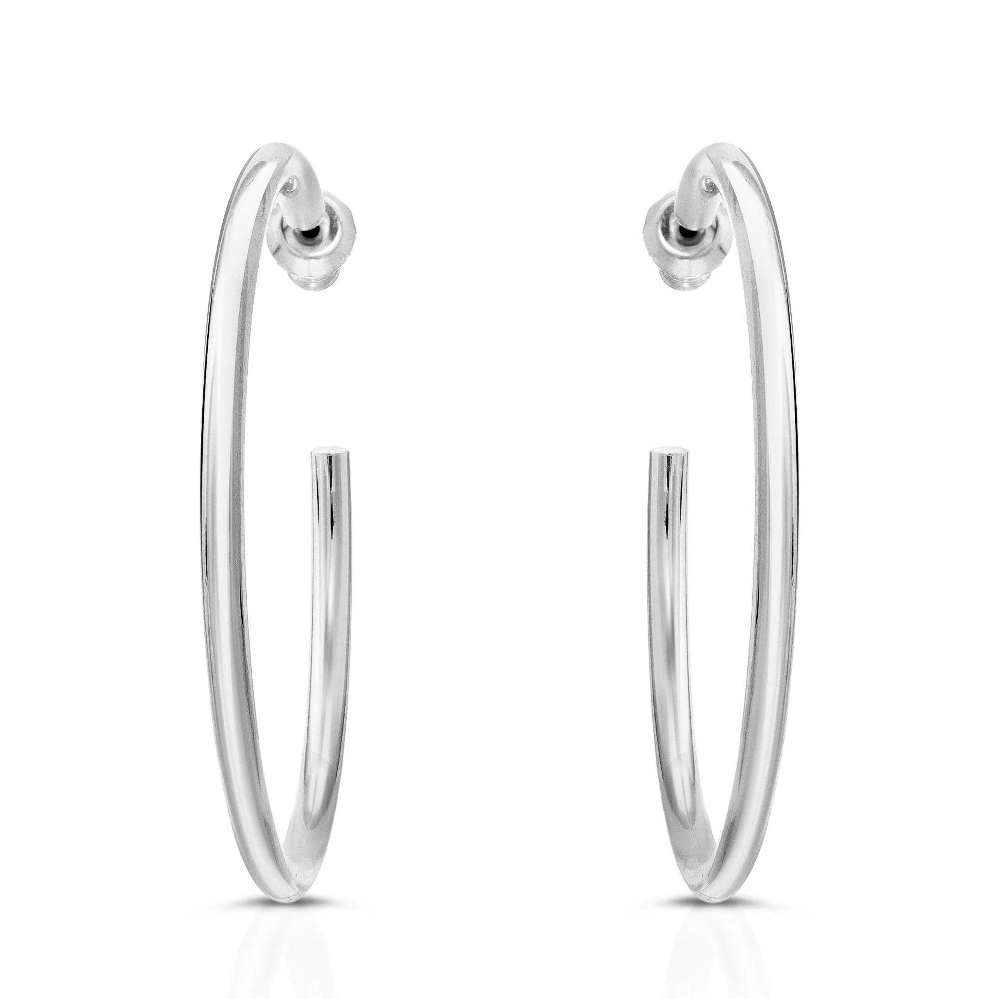 Silver hoop earrings from 2 Ultimate Hoops perfect for everyday style