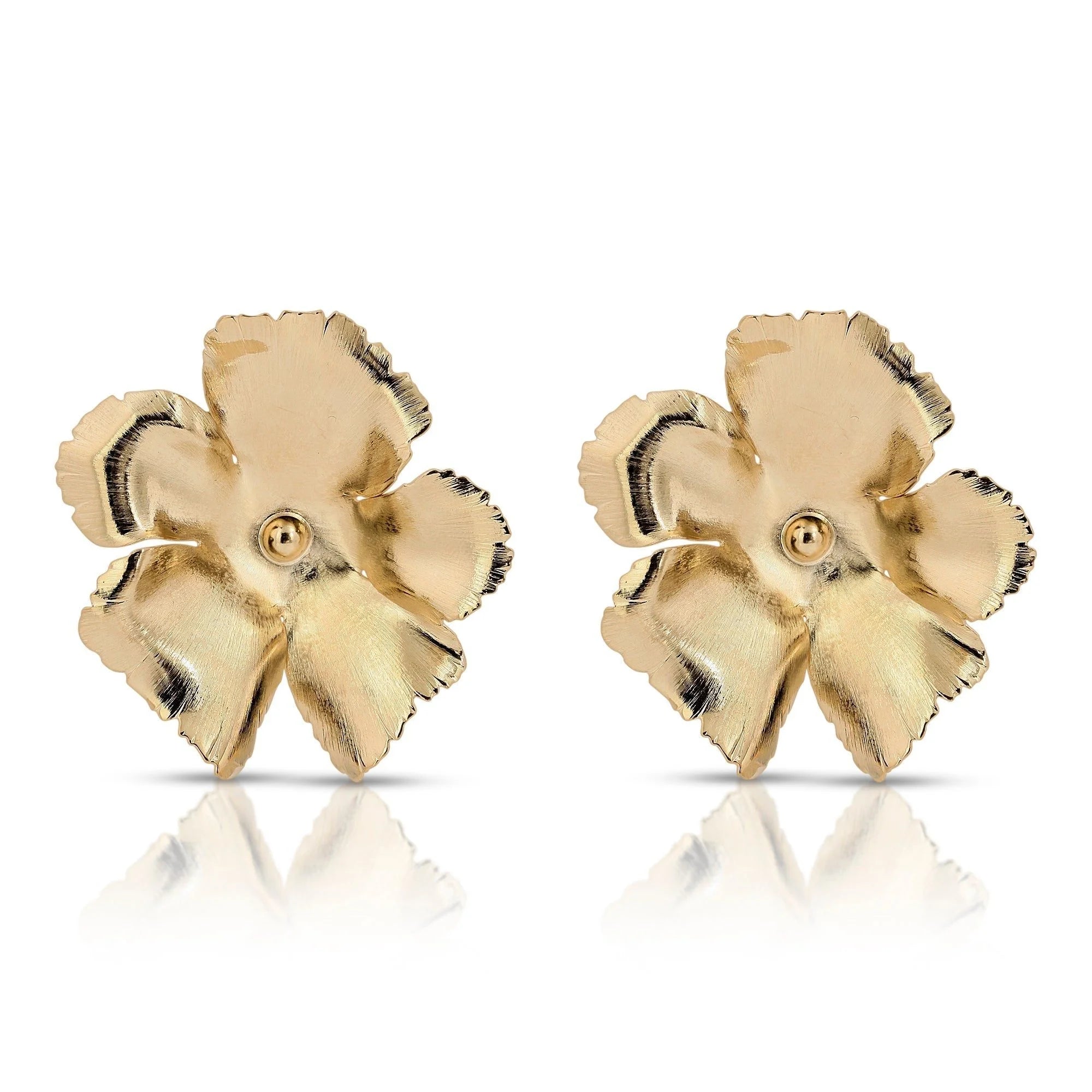 Bennett Earrings Gold Flower Earrings Stylish Jewelry for Any Look