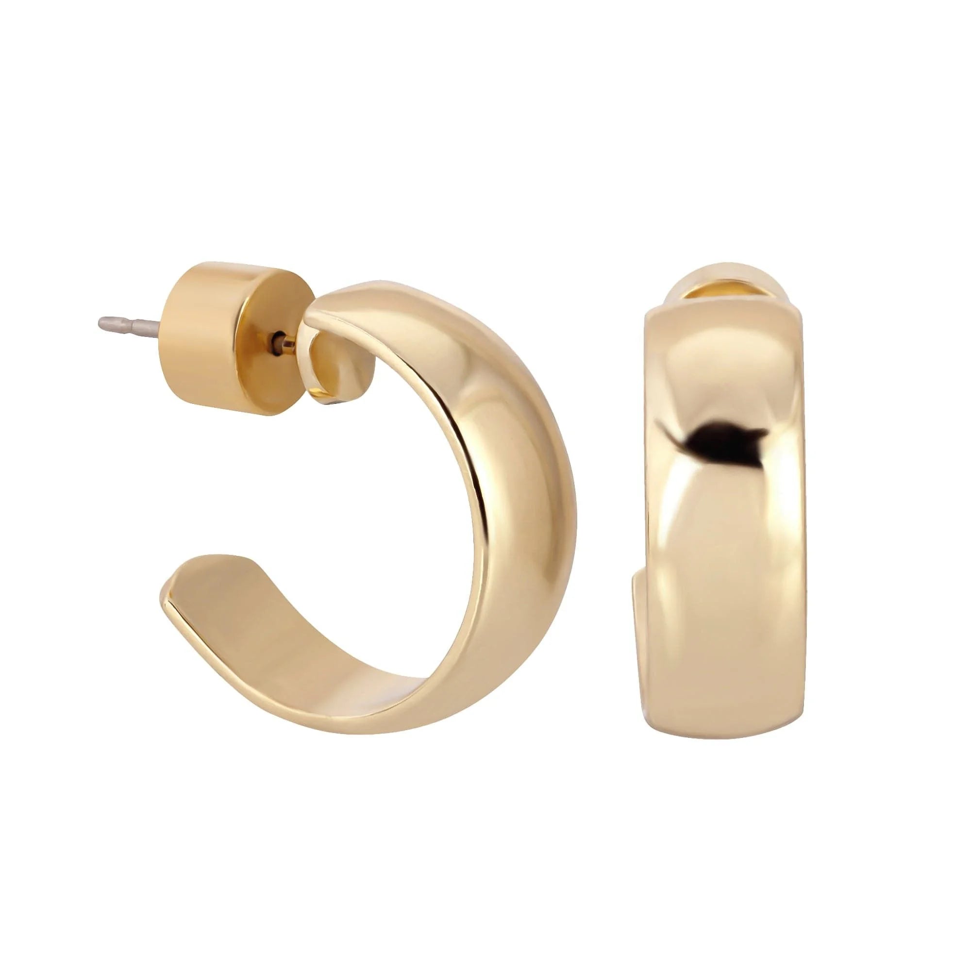 Mini Domed Hoops stylish gold hoop earrings for a chic look