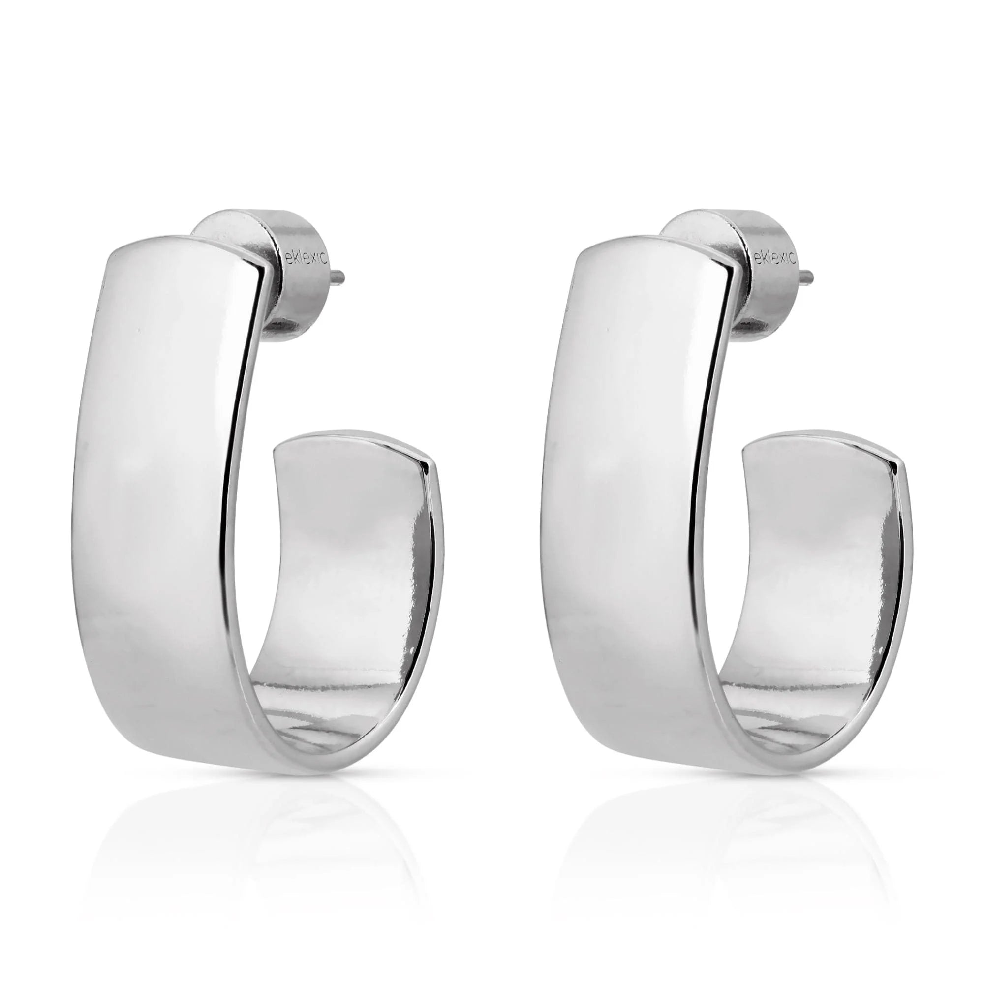 Ophelia Hoops silver hoop earrings for a chic casual look