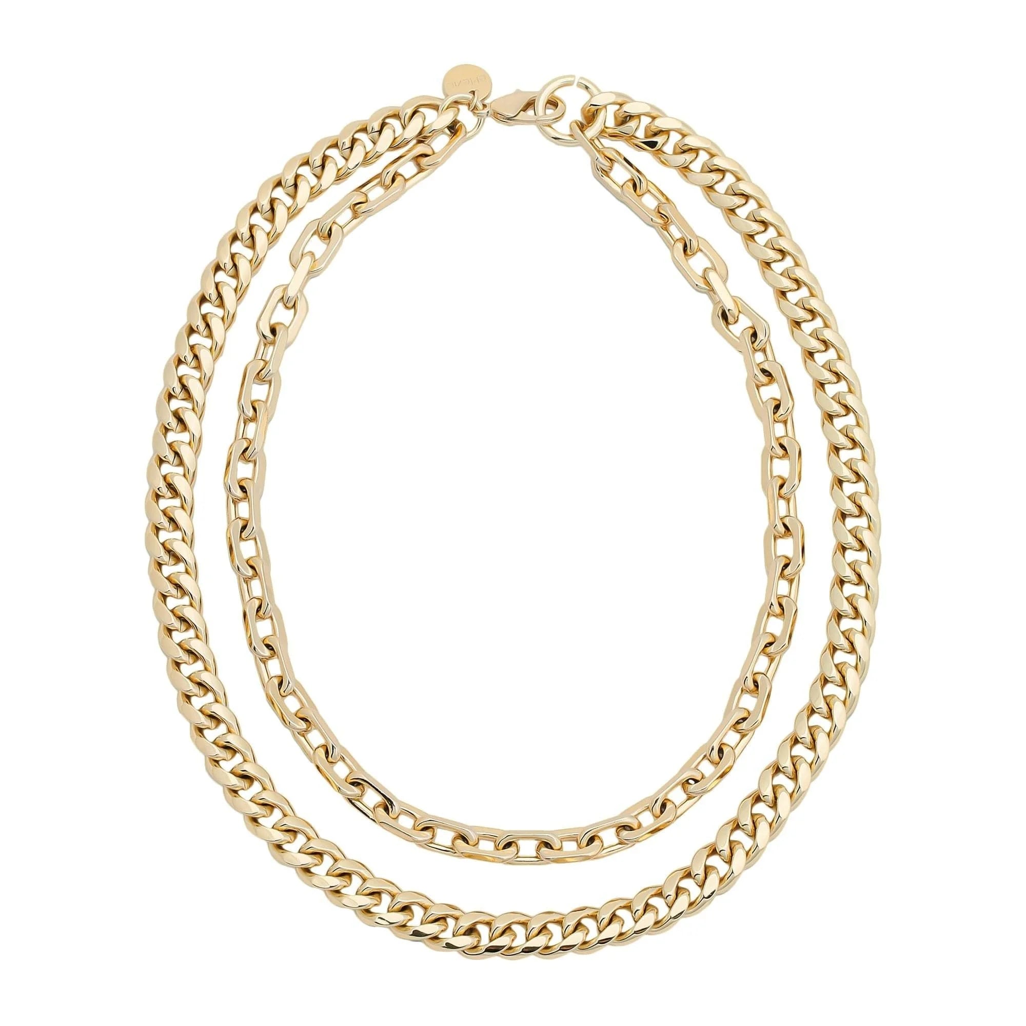 Gold-toned double-strand chain necklace from Cash Necklace collection