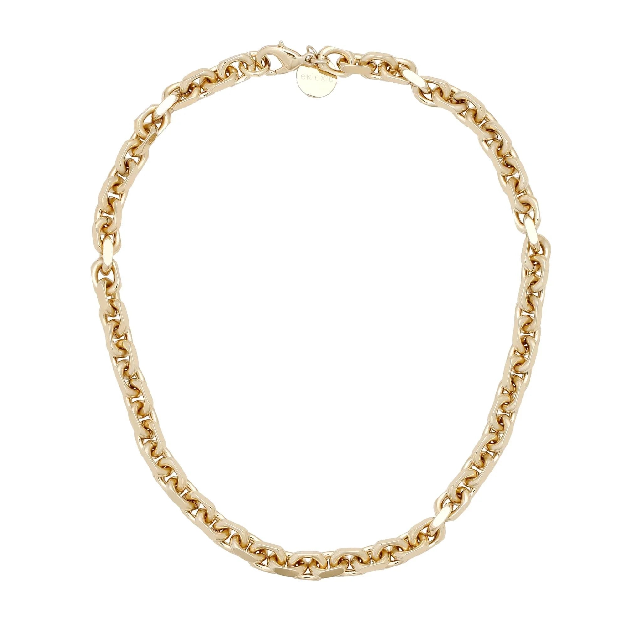 Gold-toned chain necklace from Gianni Necklace collection, stylish and shiny jewelry piece