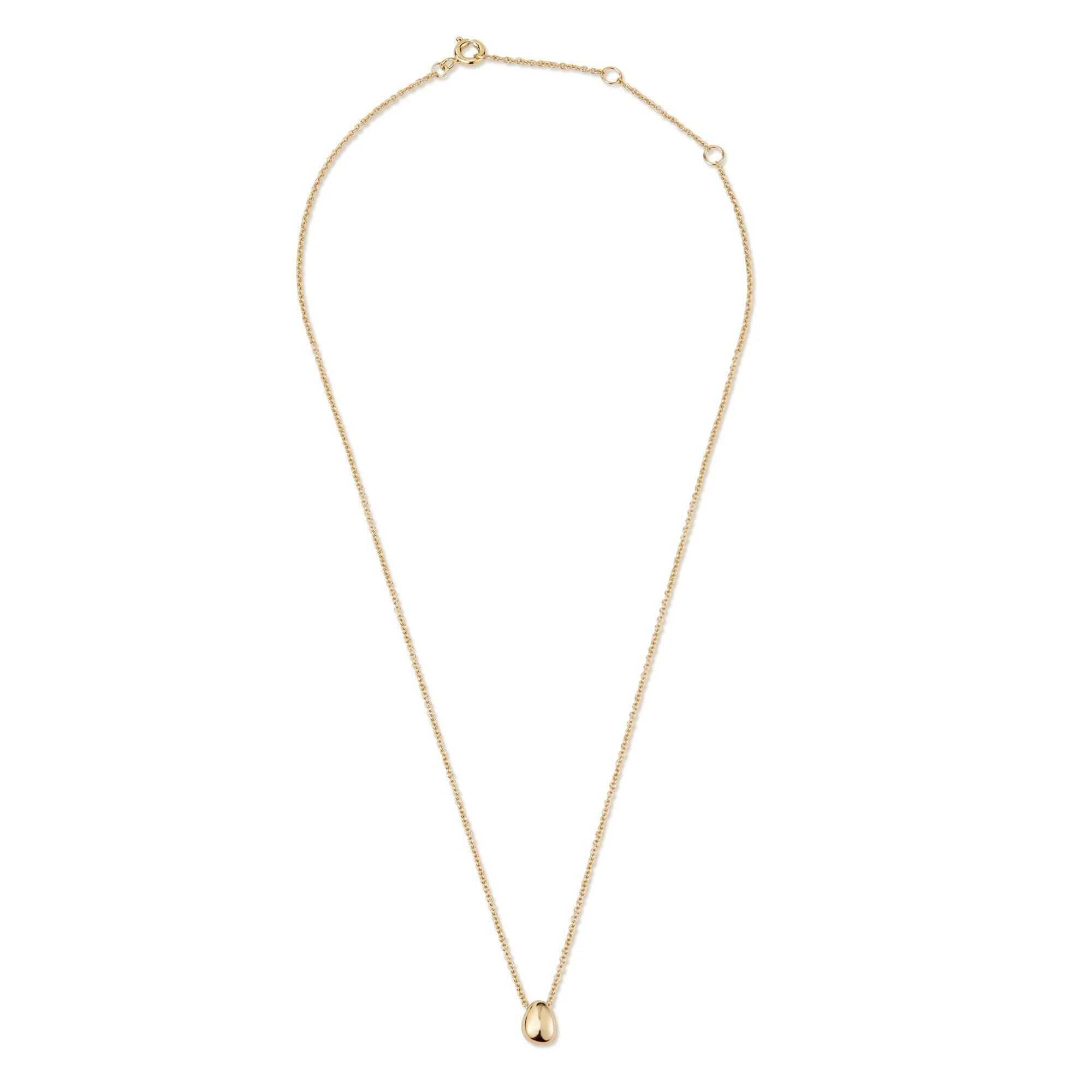 Gold pendant necklace from the Micro Harmony Pebble Pendant Necklace collection