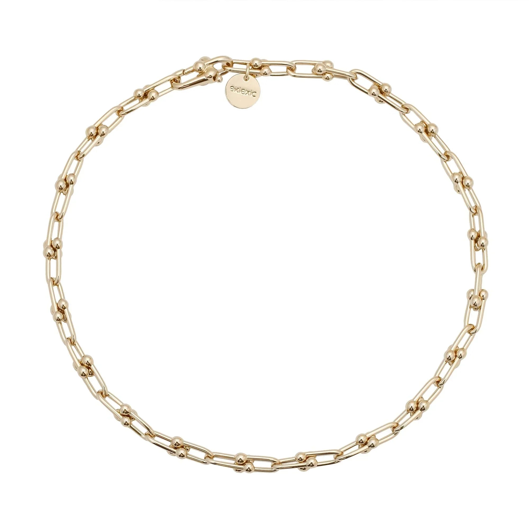 Gold-toned chain link Small Margaux Necklace for a chic look