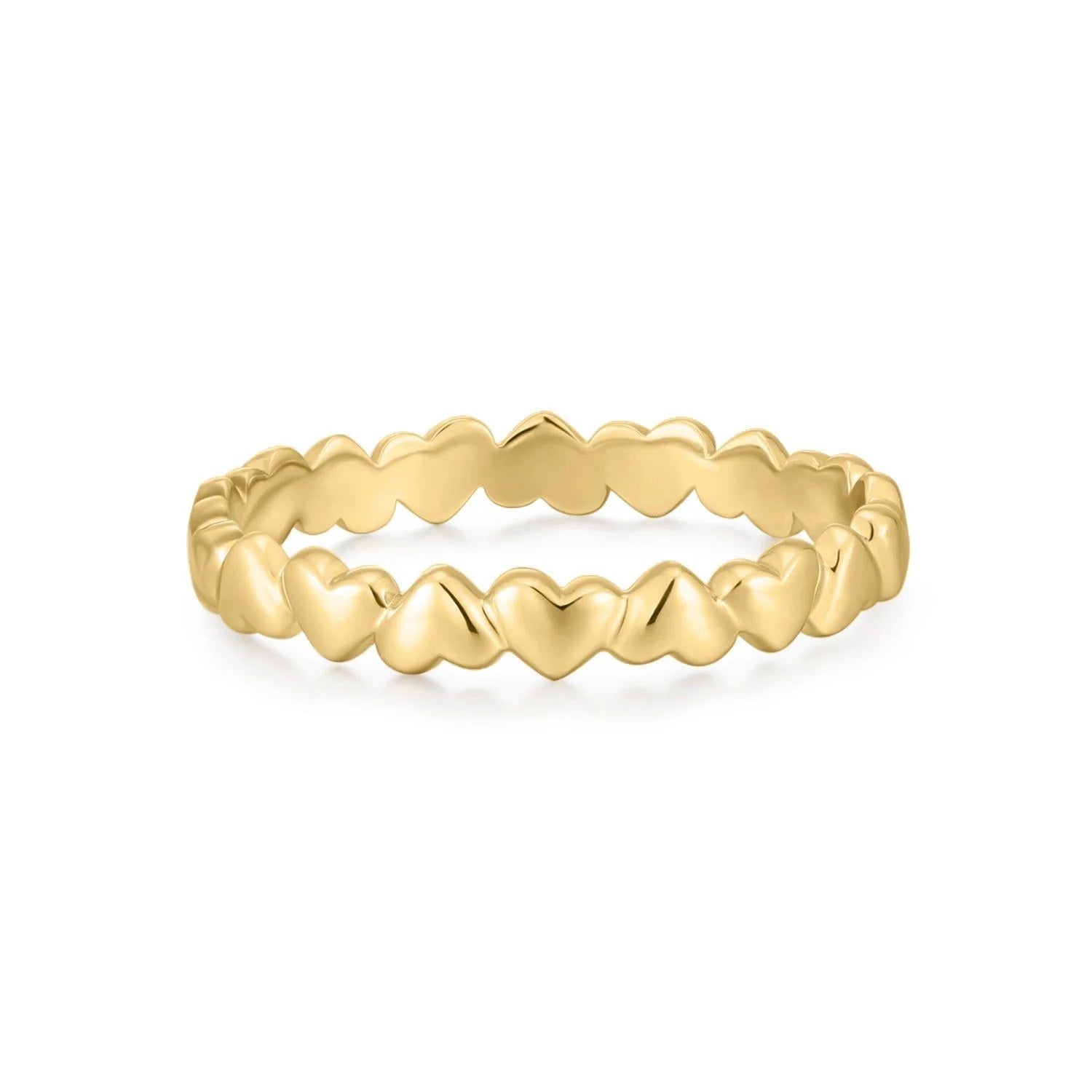 Sweetheart Ring - 14k Gold Plated Sterling Silver / 6