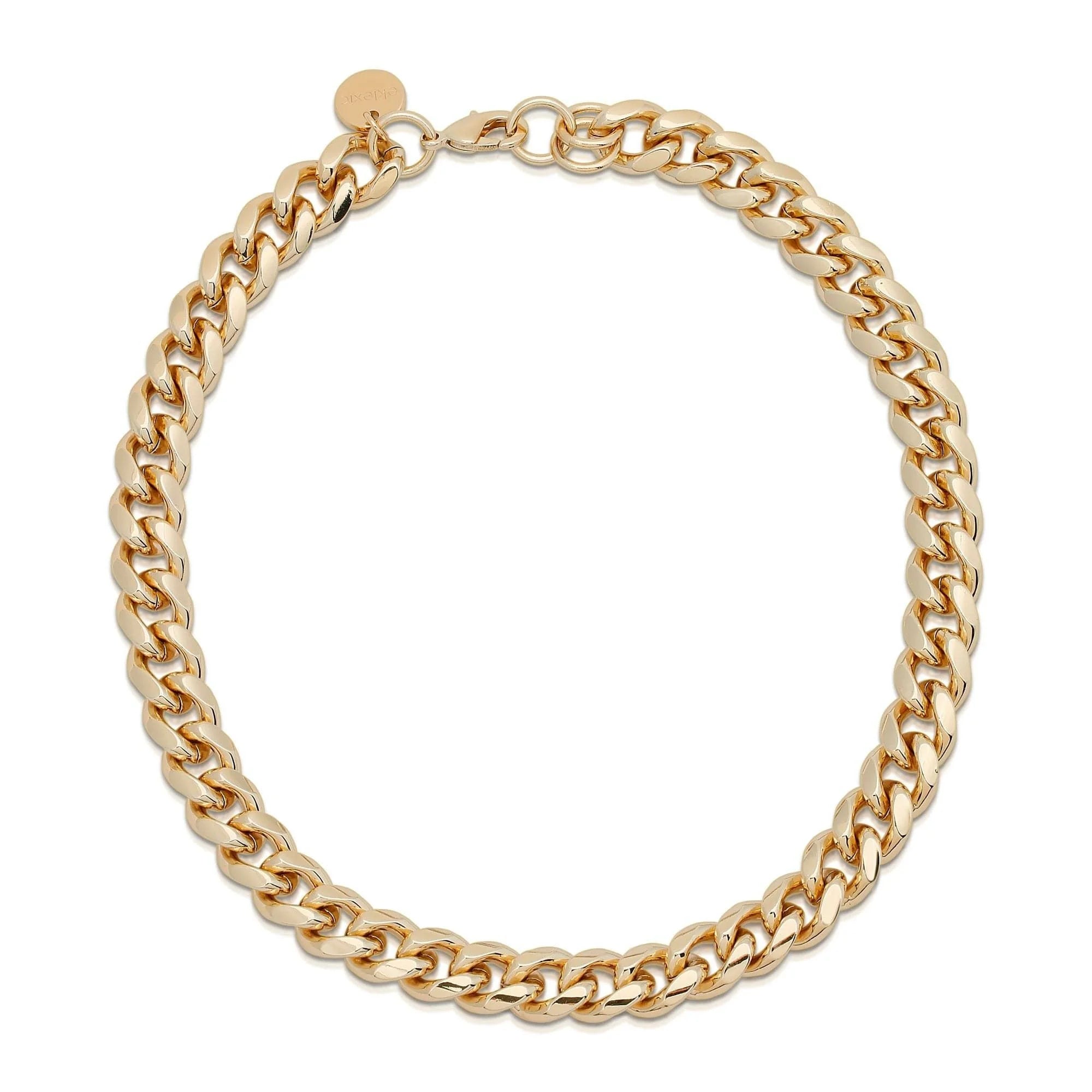 Gold-toned curb chain necklace from Valentina Necklace collection