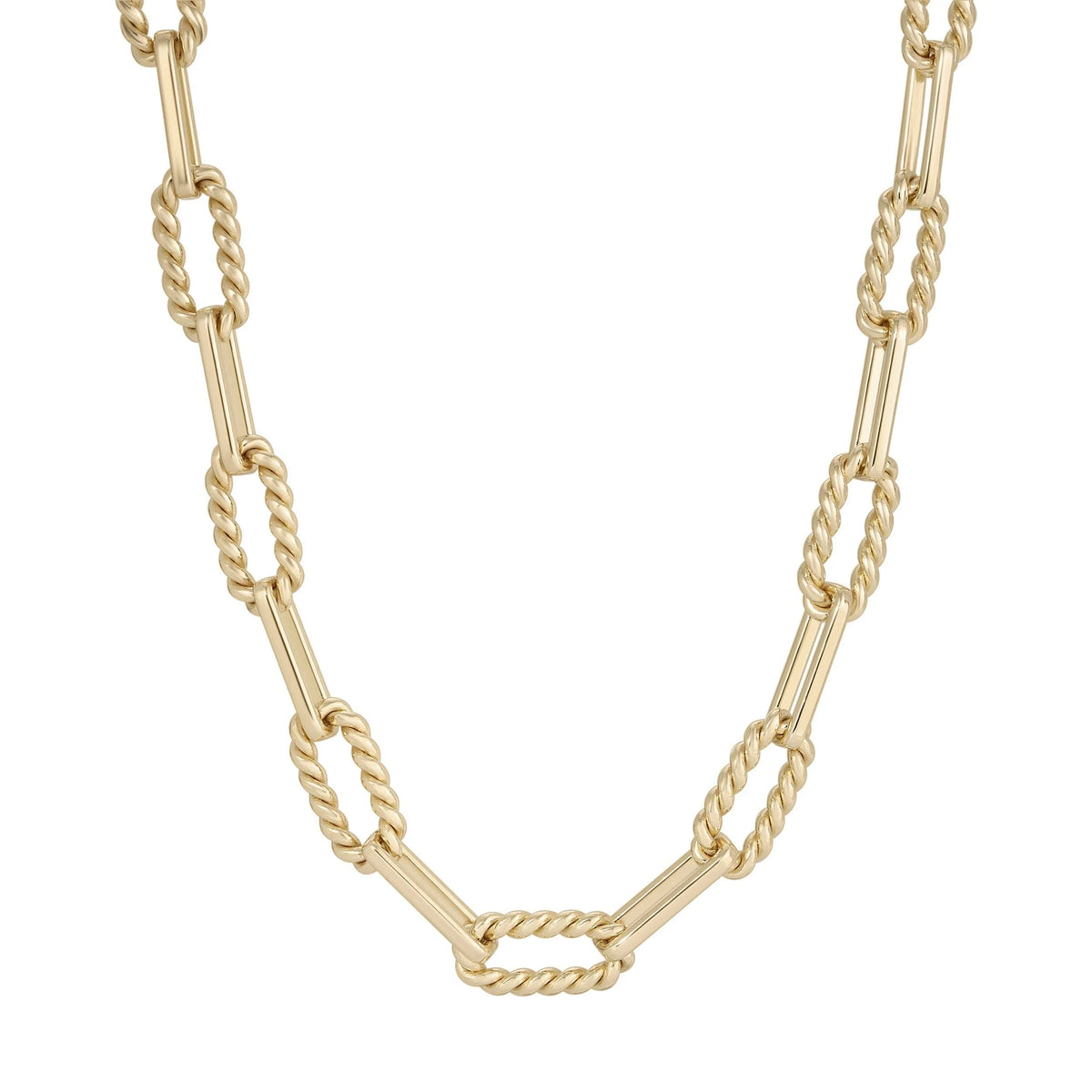 Gold chain link necklace from Enzo Eyewear Chain collection showcasing stylish jewelry vibe