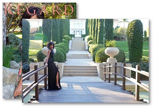 Regina King wears Eklexic featured in Regard Magazine February 2015 issue.
