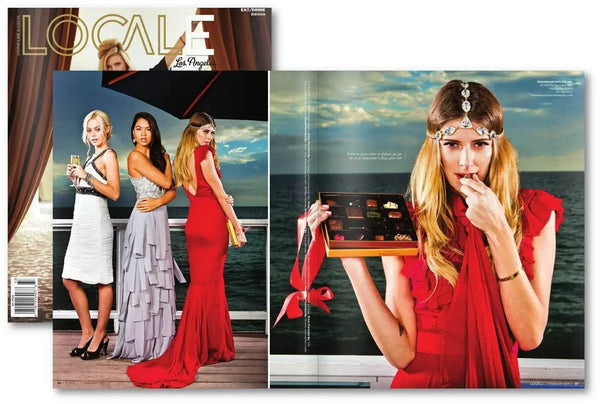 Fashion magazine spread featured in Locale Magazine February 2015 issue.