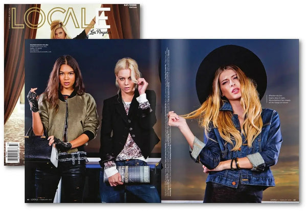 Fashion magazine spread featured in Locale Magazine February 2015 issue.