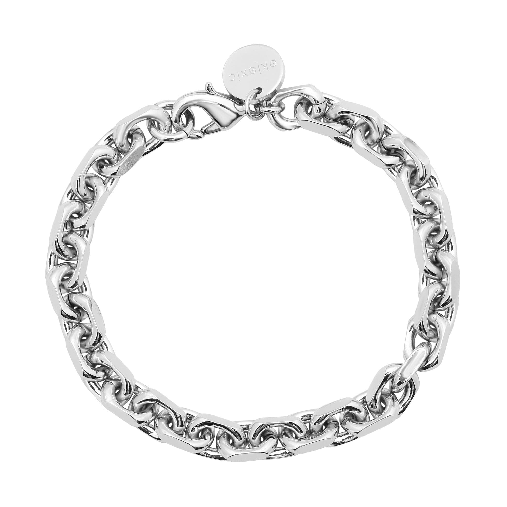 Silver link chain Gianni Bracelet with lobster clasp for elegant wrist accessorizing