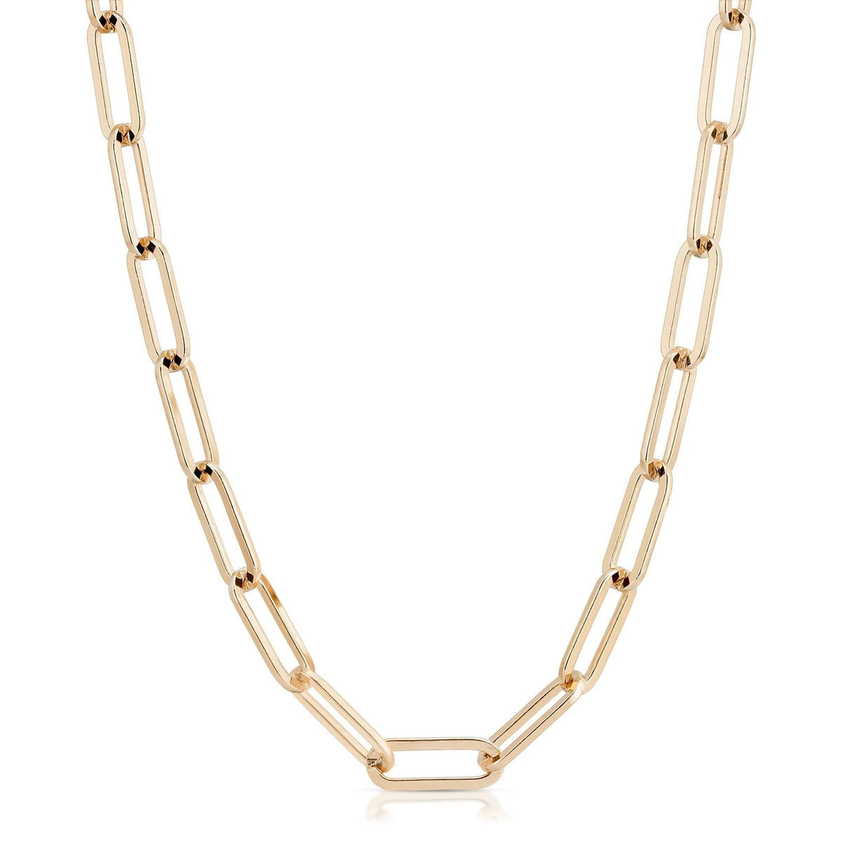 Gold-toned chain link necklace for Eyewear Chain accessory in stylish jewelry style