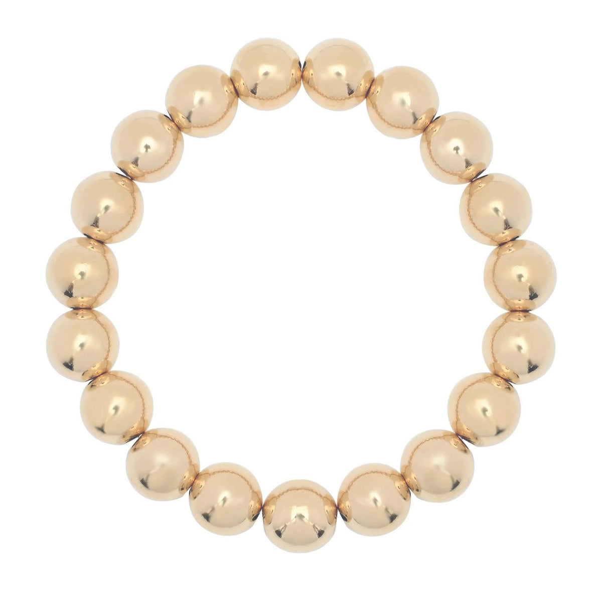 Gold bead bracelet from Large Gold Ball Bracelet collection, perfect for any style