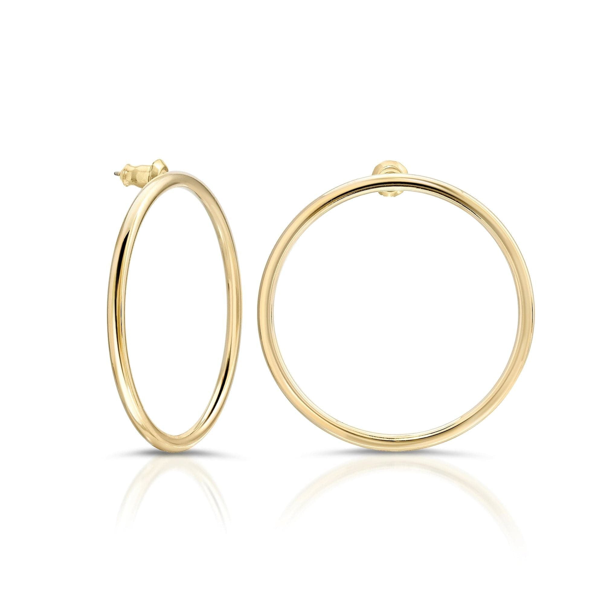 Large Mia Earrings - Elegant gold hoop earrings perfect for any jewelry collection