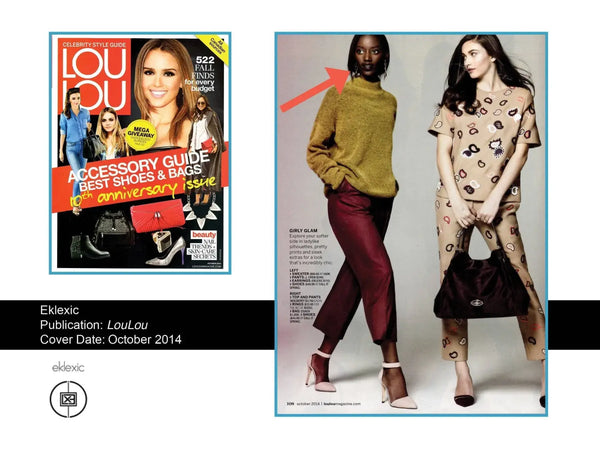 Magazine cover and fashion spread featured in Lou Lou Magazine October 2014 issue.