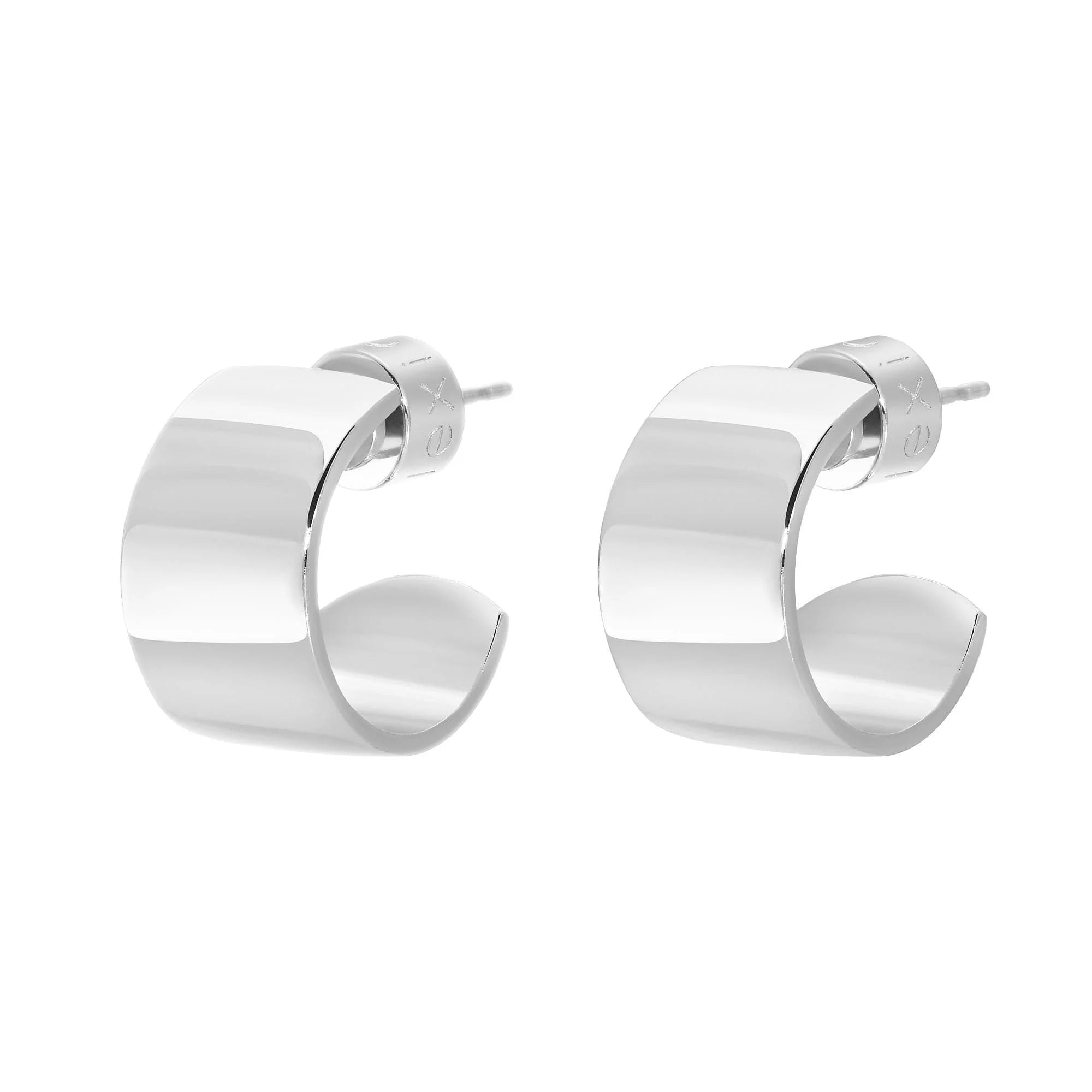 Mini .5 Skylar Hoops silver hoop earrings for a stylish casual look