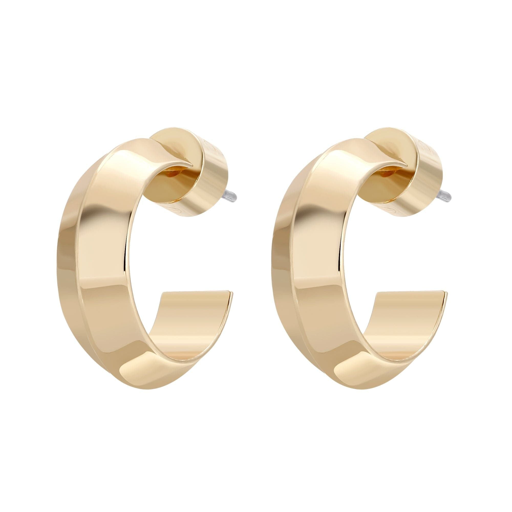 Pair of Mini Peak Hoops gold hoop earrings showcasing elegant design and style