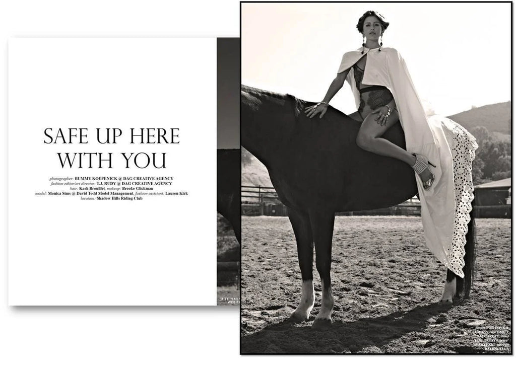 Monochrome fashion editorial featured in Jute Magazine March 2015.