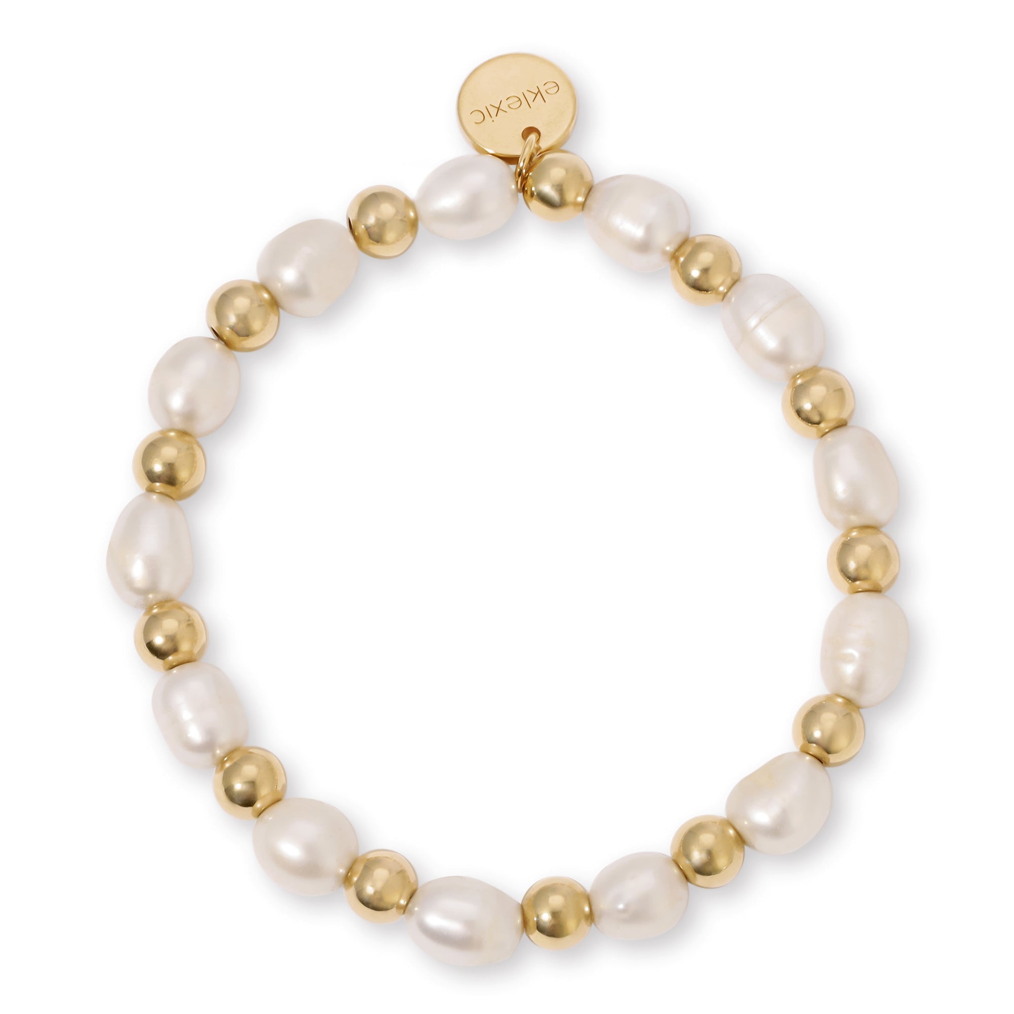 Palmer Pearl and Bead Bracelet with 14k Gold Accents for Elegant Style