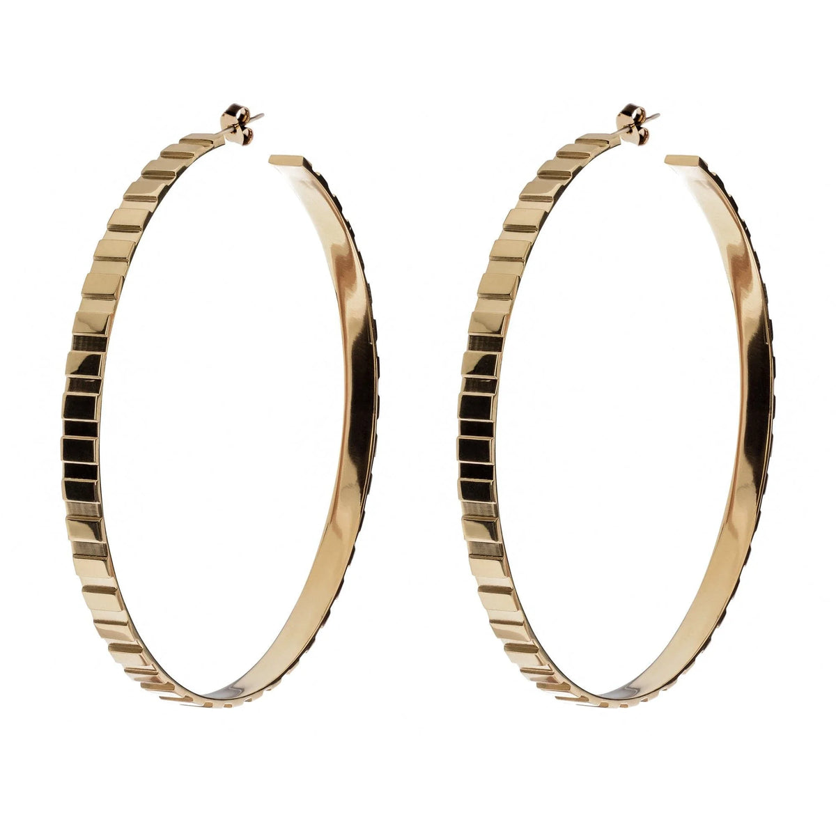 Rectangle Step Pattern Hoops