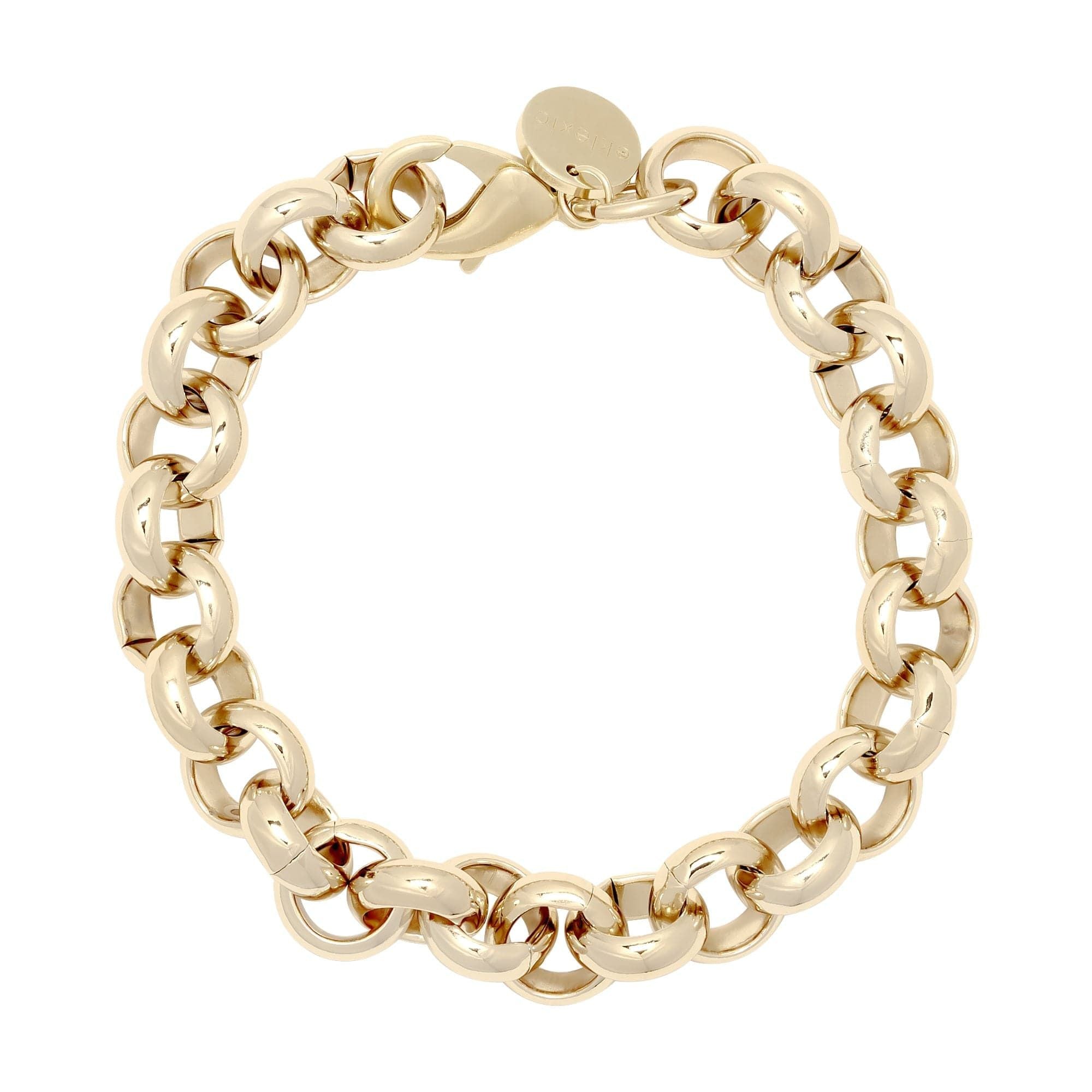 Elegant Royal Bracelet featuring a 14k gold finish and recycled brass design