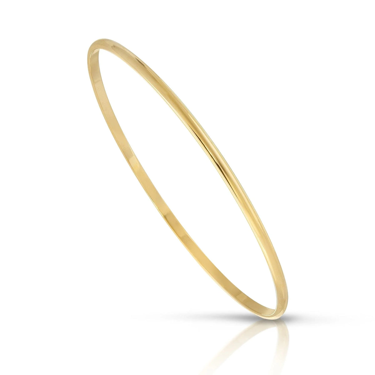 Slim and shiny gold bangle from the Skinny Lucy Bangle collection