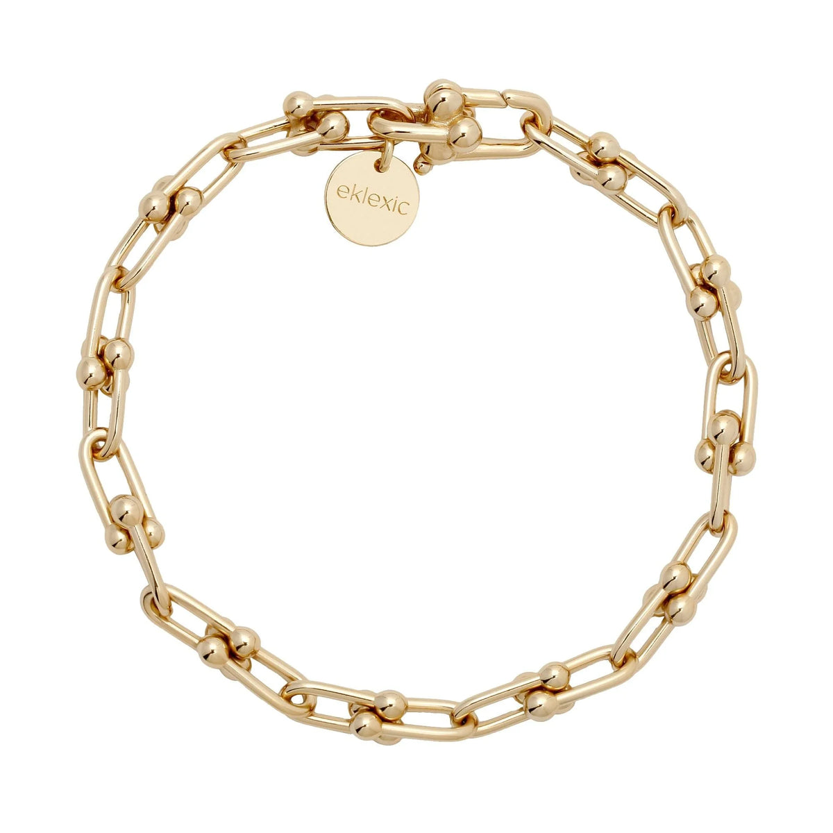 Gold-toned chain link bracelet from the Small Margaux Bracelet collection
