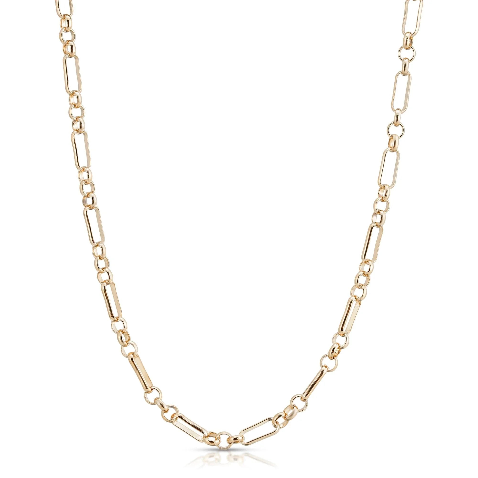 Gold-toned chain necklace from Small Multi Link Eyewear Chain, rhodium-silver plated recycled brass