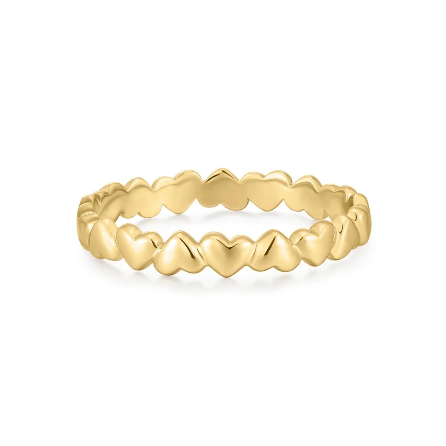 Sweetheart Ring - 14k Gold Plated Sterling Silver / 6